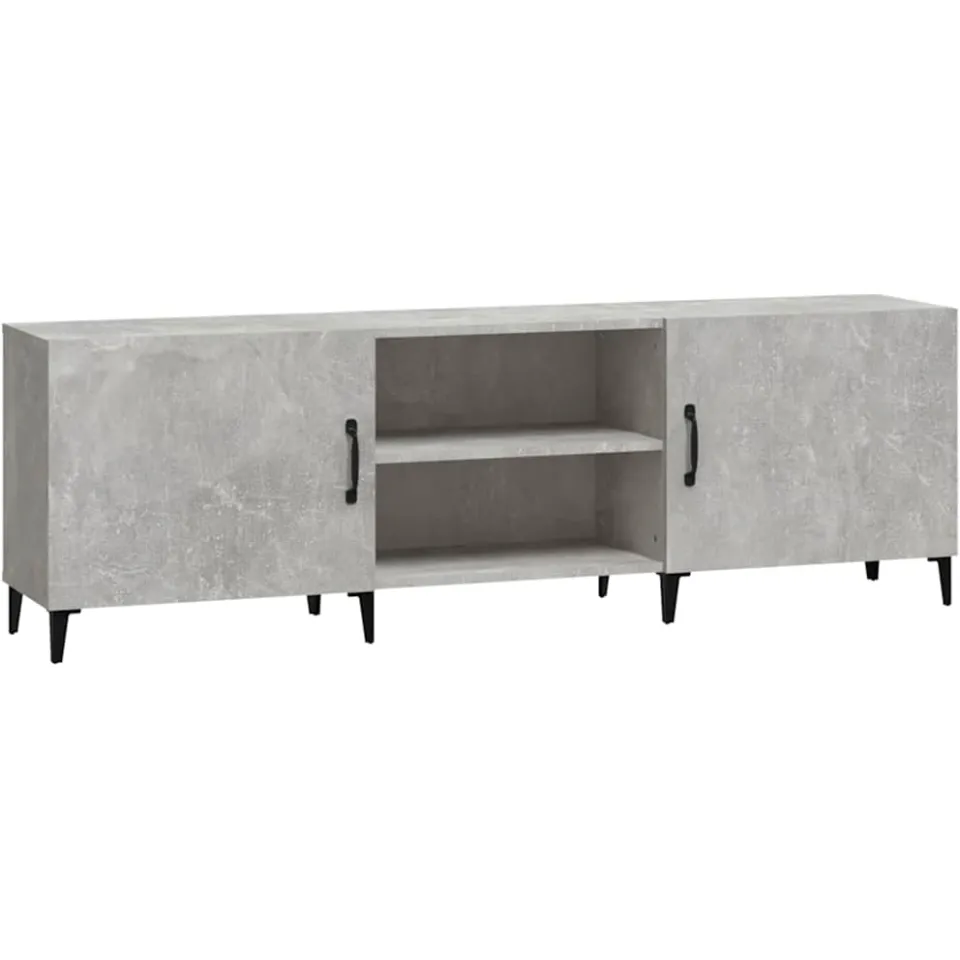 vidaXL Tv-meubel 150x30x50 cm bewerkt hout betongrijs grijs