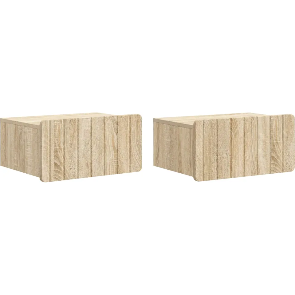 vidaXL Wandbeugel Bedkast 2 st Sonoma Eiken 49 x 34,5 x 24 cm, foto 3