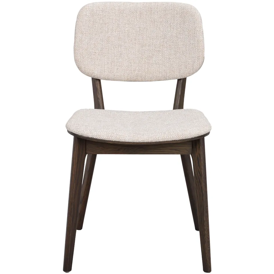 Rowico Home Barrett houten eetkamerstoel bruin - met beige zitting, foto 4