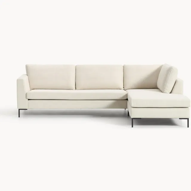 Westwing Collection Hoekbank Luna Wit