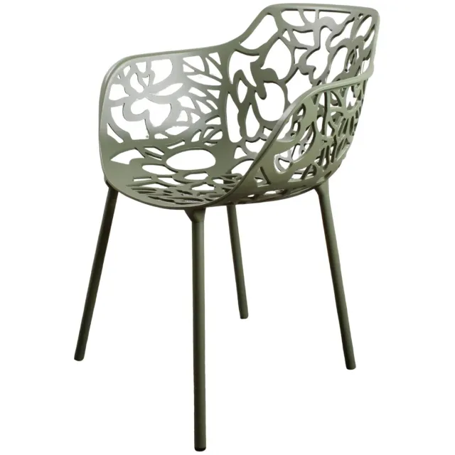 DS4U Cast magnolia stoel met arm avocado