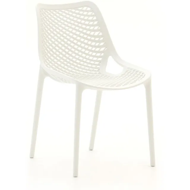 Forza Furniture Forza Ripi/Menzano 220cm dining tuinset 7-delig stapelbaar Wit