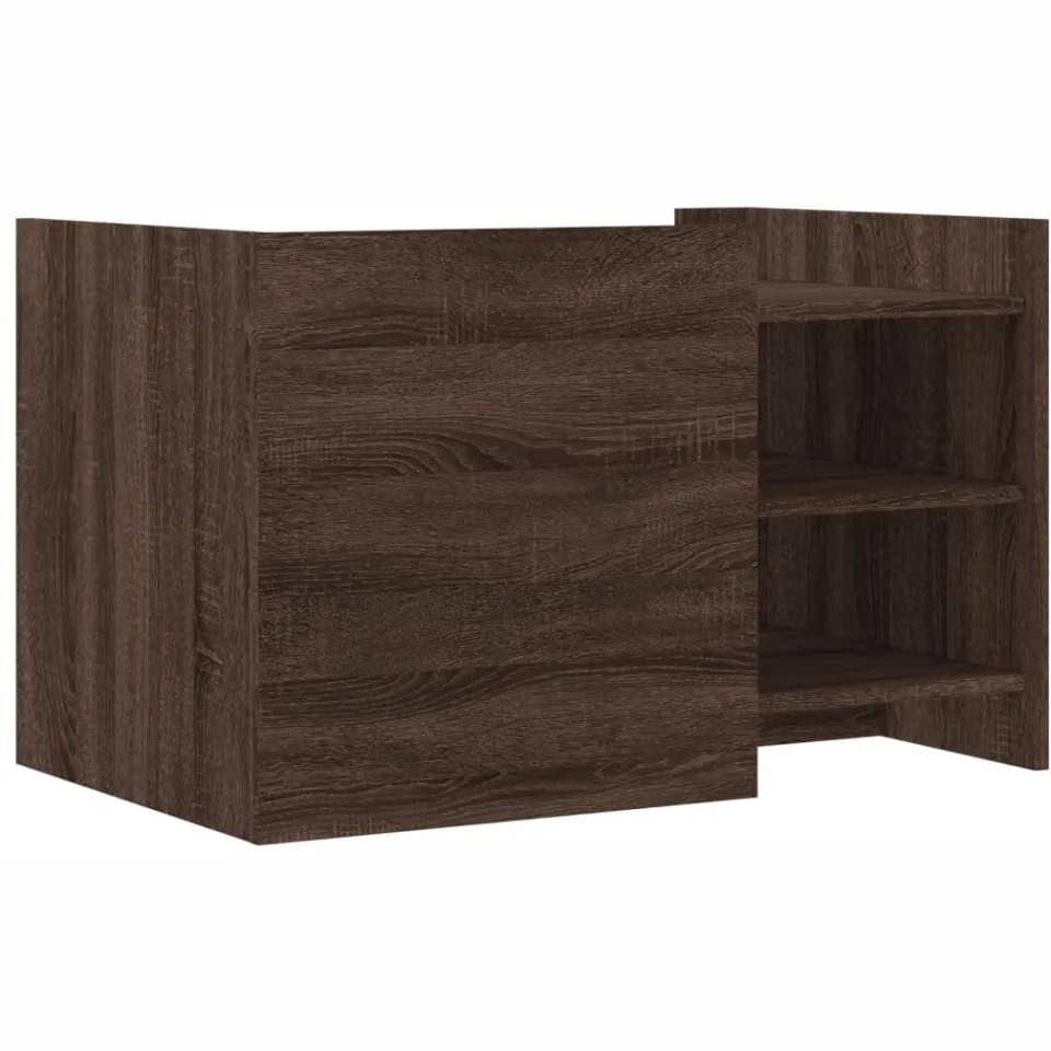 vidaXL Salontafel 80x50x50 cm bewerkt hout bruin eikenkleur, foto 5