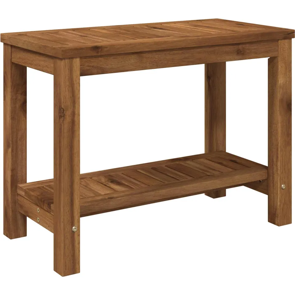 vidaXL Salontafel LAREN Naturel 60,5 x 30 x 45 cm Massief Acaciahout, foto 3