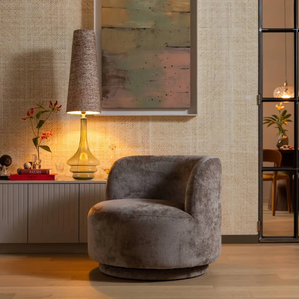 WOOOD Popular Fauteuil - Polyester - Naturel - 72x81x80, foto 2