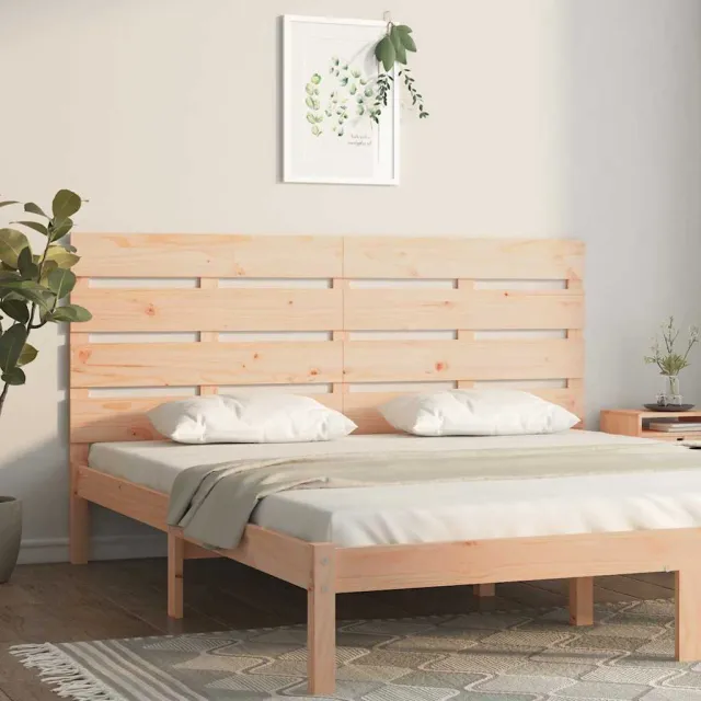 vidaXL Hoofdbord 150x3x80 cm massief grenenhout Bruin
