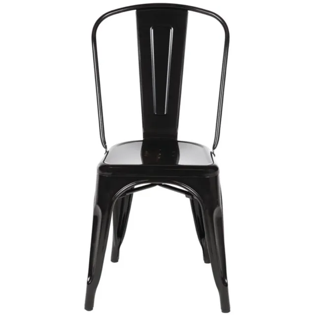 Bolero Stalen Stoel Zwart (4 Stuks) - Bolero GL331 - Horeca & Professioneel