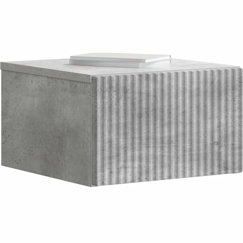 vidaXL Wandbeugel Bedkast 2 st Betongrijs 33 x 34,5 x 20 cm