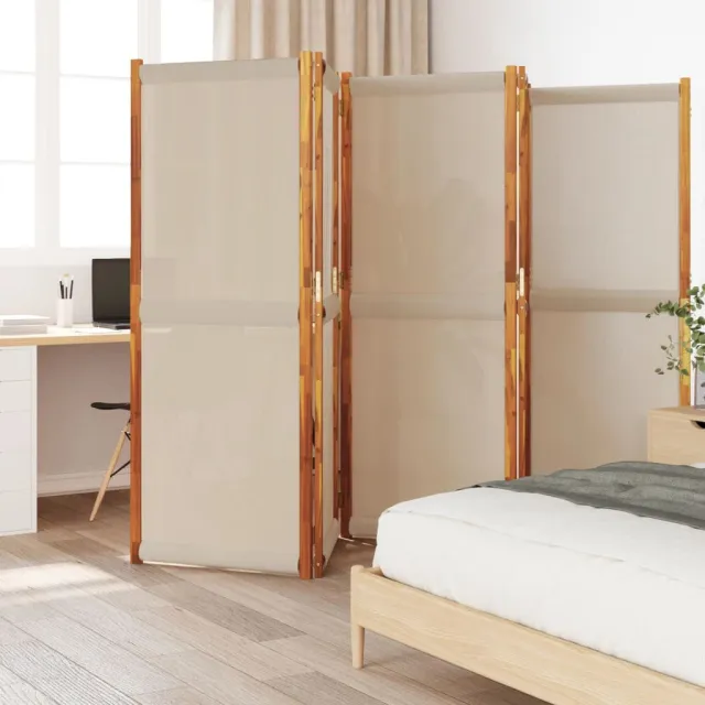 vidaXL Kamerscherm met 5 panelen 350x180 cm taupe, foto 2