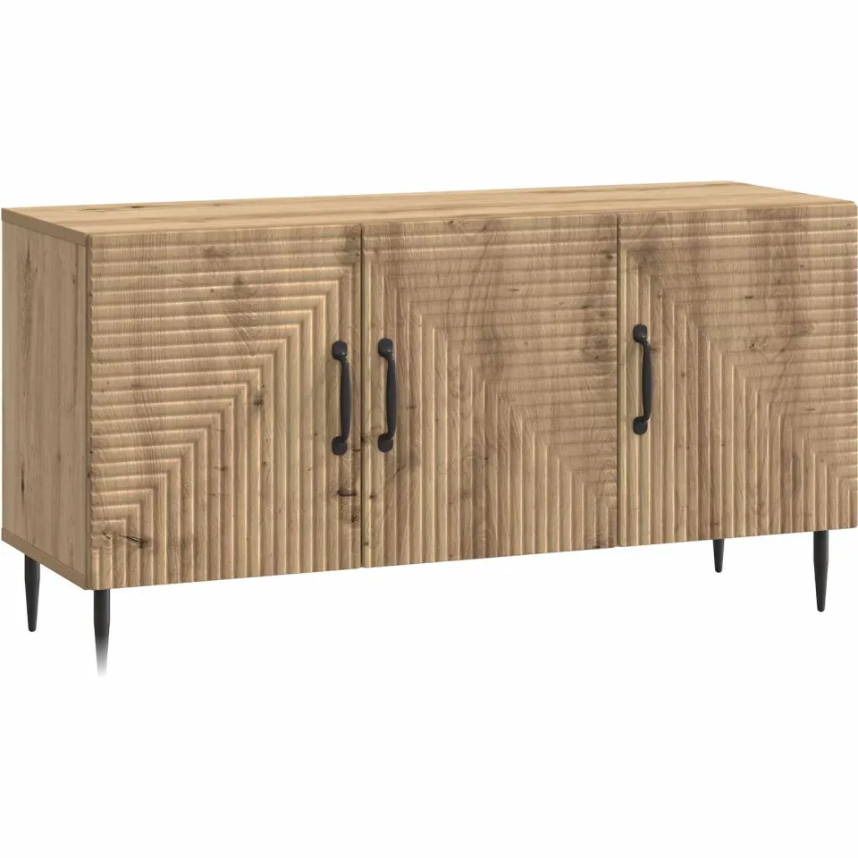 vidaXL TV-kast 99 x 34,5 x 50 cm Artisanaal eiken Bewerkt hout Bruin