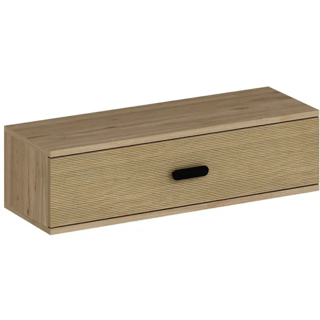 Minar Brandloop VINA Zwevende Consoletafel – Wandtafel met Lade – Eikenkleur