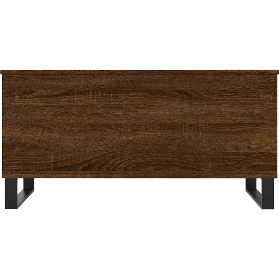 vidaXL Salontafel 90x44,5x45 cm bewerkt hout bruin eikenkleur, foto 4