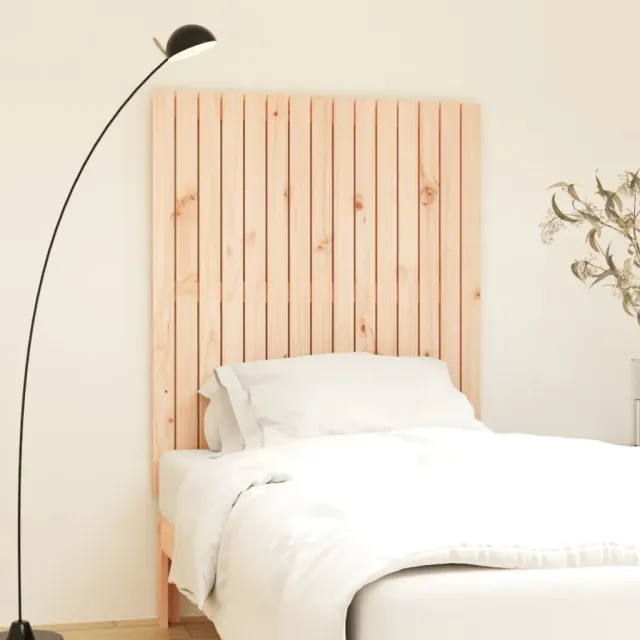 vidaXL Wandhoofdbord 95,5x3x110 cm massief grenenhout bruin