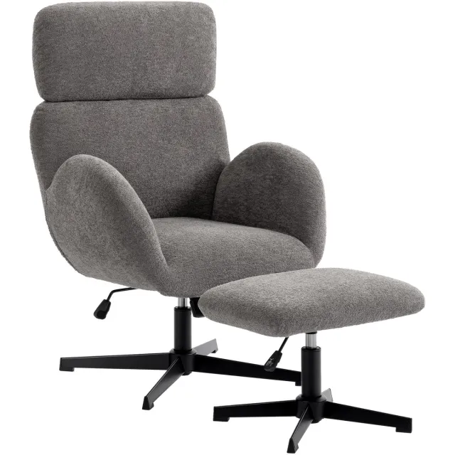 GranMaison Fauteuil - Relaxstoel - Relaxfauteuil - Stoel - Met armleuning - Voor één Persoon - Grijs