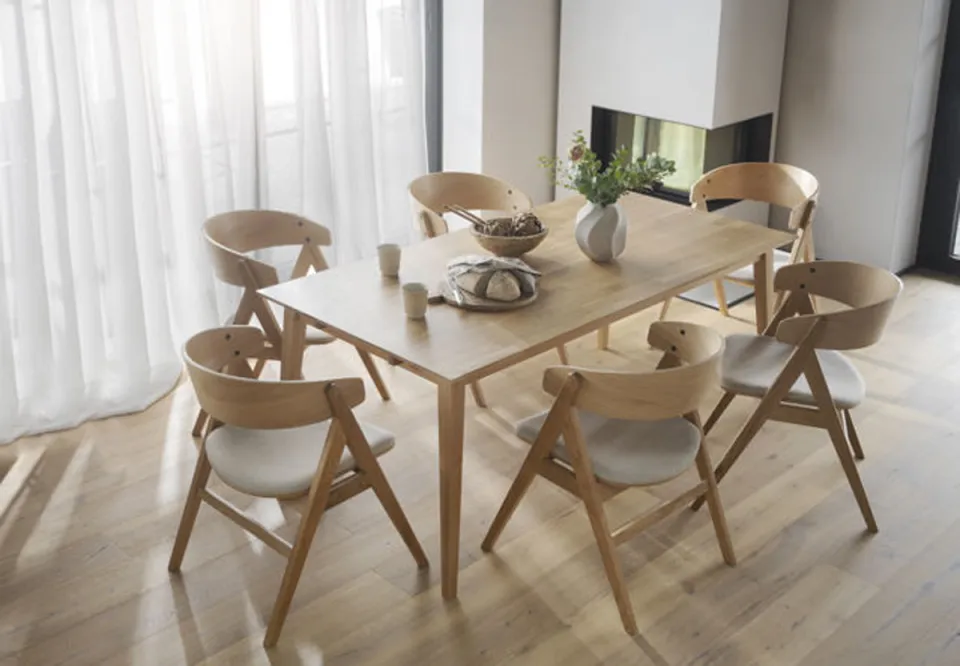 Rowico Home Filippa verlengbare houten eettafel naturel - 180 x 90 cm, foto 4