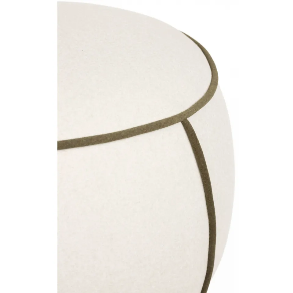 Housecraft Living Marina Poef Rond 45 cm Wit, foto 7