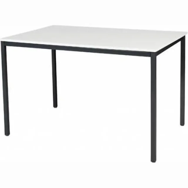 Schaffenburg Bureautafel - Domino Basic 120x80 wit - zwart frame Zwart (RAL9005)/Wit