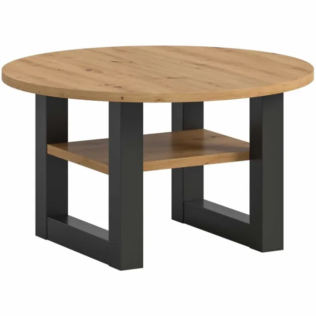 Furnilux Seattle salontafel rond Artisan NB grijs NB - 75x75x42cm