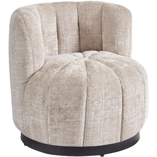 DÉJA Living Draaifauteuil Joyce - Taupe Stof - 72x74x71cm