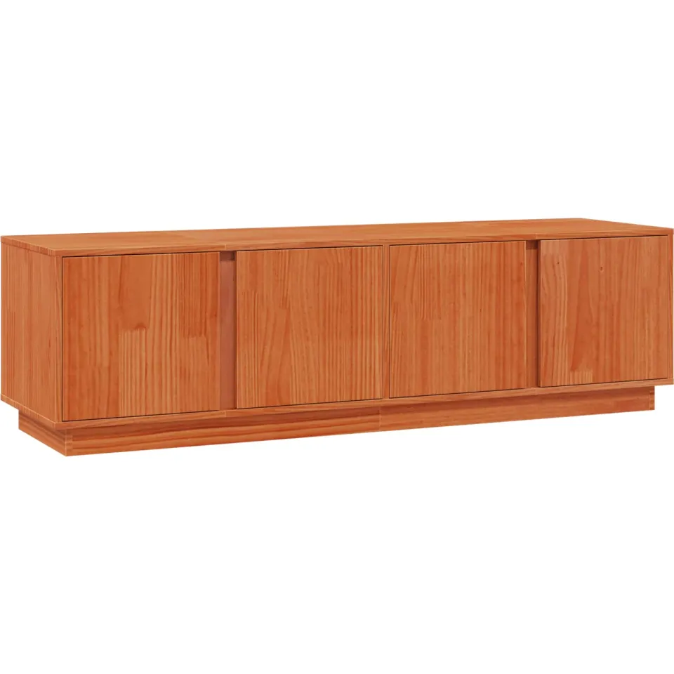 vidaXL TV-kast Waskleur Bruin 140 x 40 x 40 cm Massief grenenhout