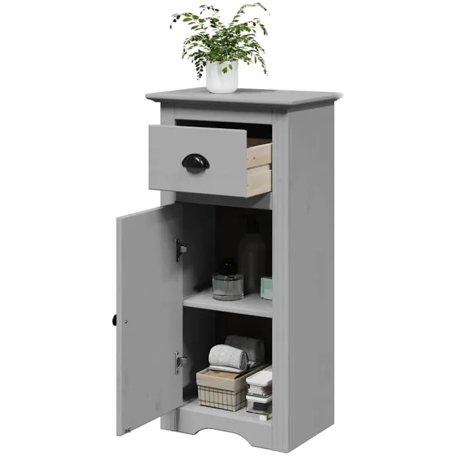 vidaXL Badkamerkast BODO 44x30x90 cm grijs