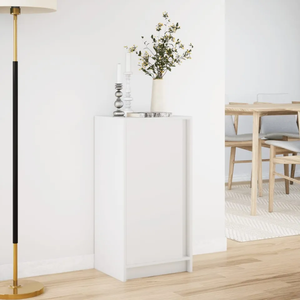 vidaXL Dressoir met LED 42,5x34x85 cm bewerkt hout wit, foto 2