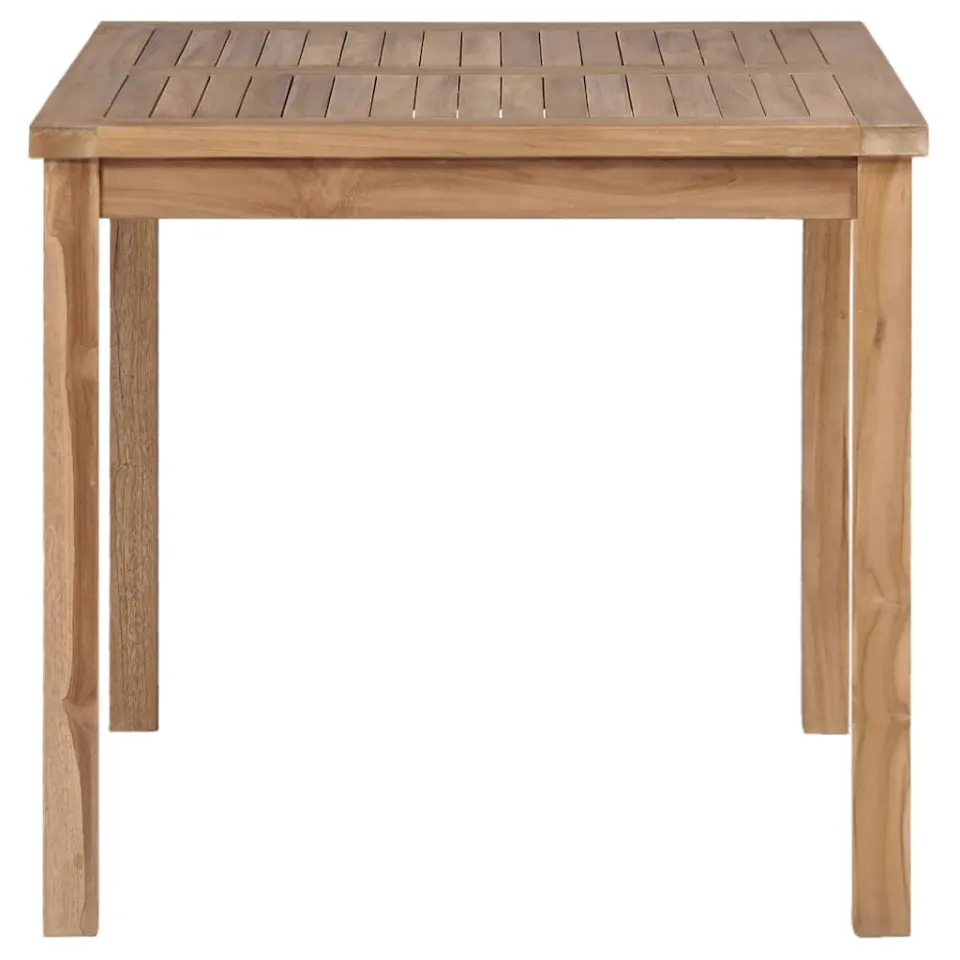 vidaXL Tuintafel 80x80x77 cm massief teakhout Bruin