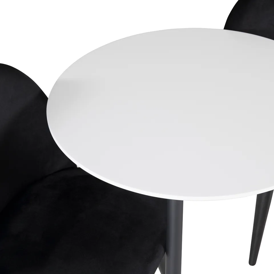 Nest living Bruno ronde kindertafel wit – met zwarte poten - Ø 60 cm, foto 4