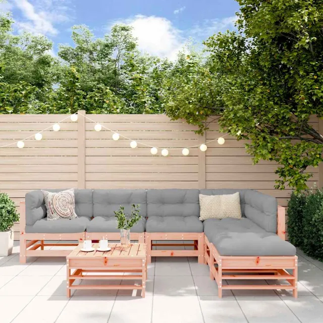 vidaXL 7-delige Loungeset massief douglashout bruin, foto 2