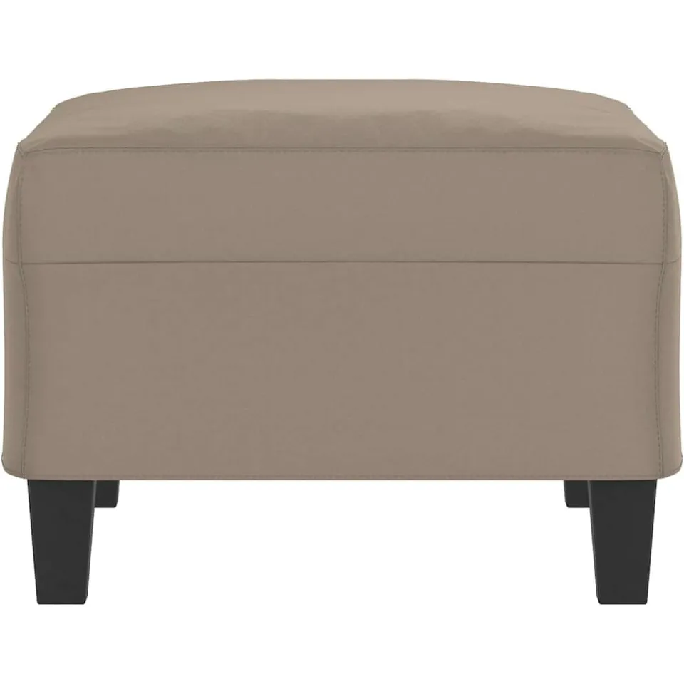 vidaXL Voetenbank 70x55x41 cm microvezelstof taupe, foto 3