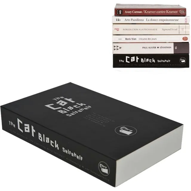 Cleverline Boekenplankje Selfshelf Pocket - Zwart - The Cat black - 11 x 17,5 x 3 cm