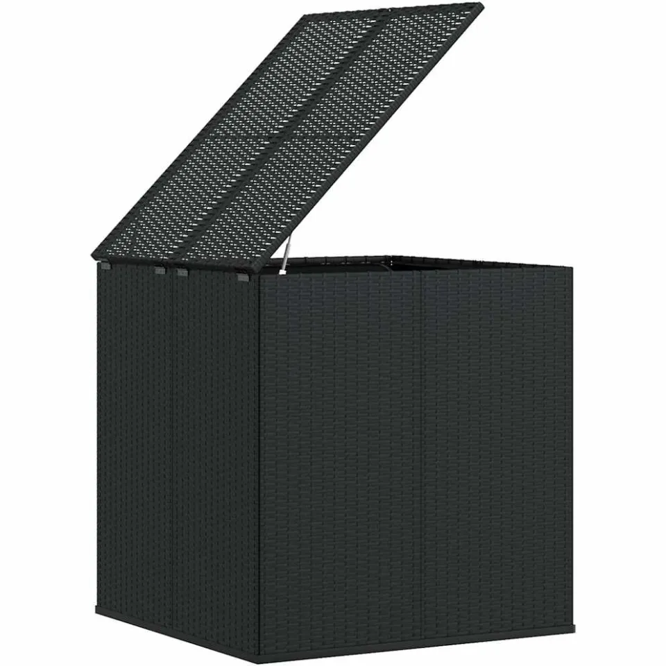 vidaXL Tuinbox 100x97,5x104 cm polyetheen rattan zwart, foto 4