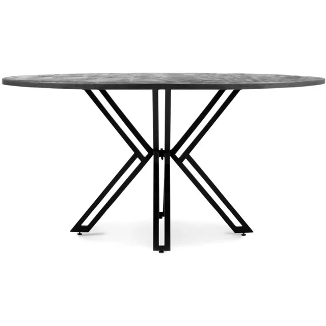 Benoa Ronde Eettafel Yana mangohout 140 cm - Zwart