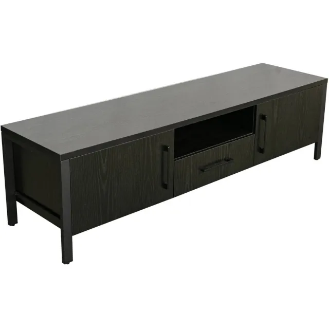 Lizzely Garden & Living Tv meubel zwart melamine 170cm Bente tv-meubel
