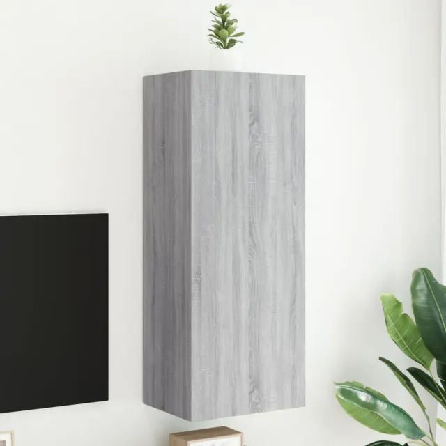vidaXL Tv-wandmeubel 40,5x30x102 cm bewerkt hout grijs sonoma, foto 2