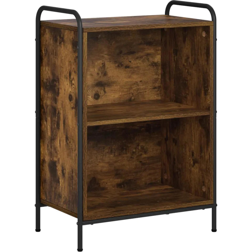 vidaXL Boekenkast 55,5 x 33 x 174 cm Bewerkt hout Gerookt eiken Bruin