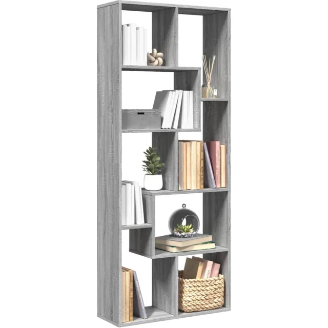vidaXL Kamerscherm / boekenkast 67x25x161,5 cm hout grijs sonoma eiken