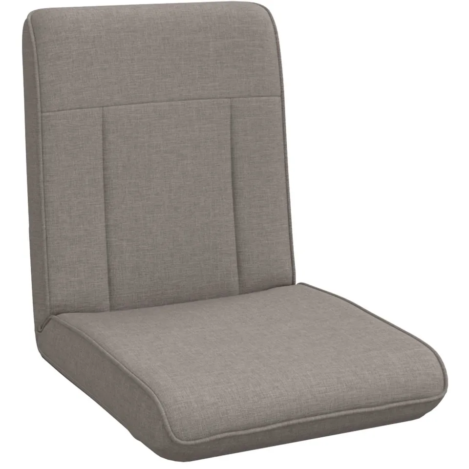 vidaXL Verstelbare vlo stoelen Taupe Stof