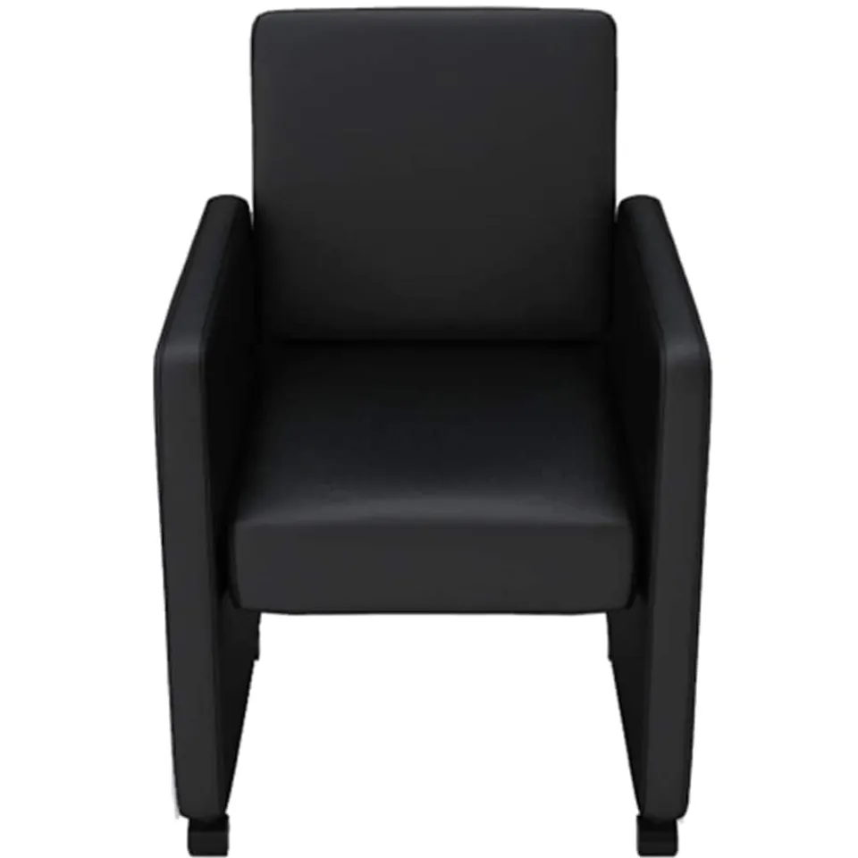 vidaXL Eetkamerstoelen 6 st kunstleer zwart