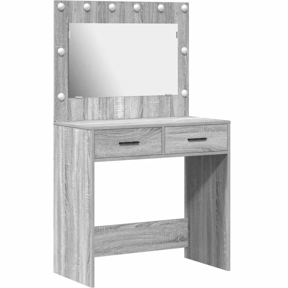 vidaXL Plafondtafel Grijs Sonoma 78,5 x 41 x 135 cm Bewerkt hout