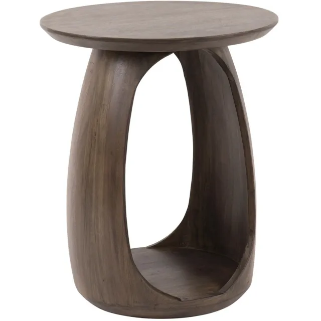 Giga Living Giga Meubel Bijzettafel Flow - Bruin Acaciahout - 45x45x56cm