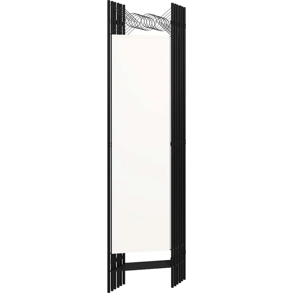 vidaXL Kamerscherm met 6 panelen 240x180 cm wit, foto 4