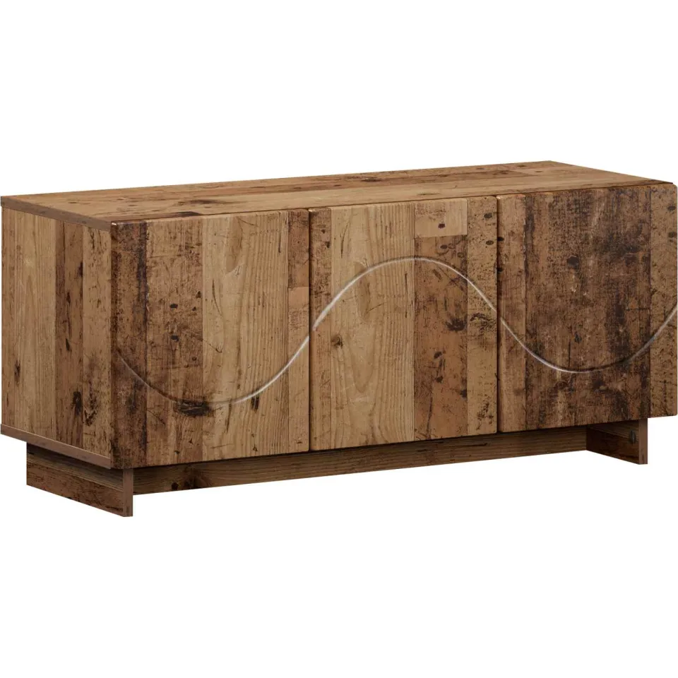 vidaXL tv-meubel 90 x 34,5 x 40 cm Oud hout Bewerkt hout bruin, foto 3