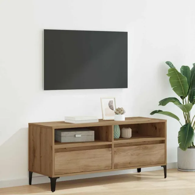 vidaXL TV-kast 100 x 34,5 x 44,5 cm Artisan Eiken Bruin