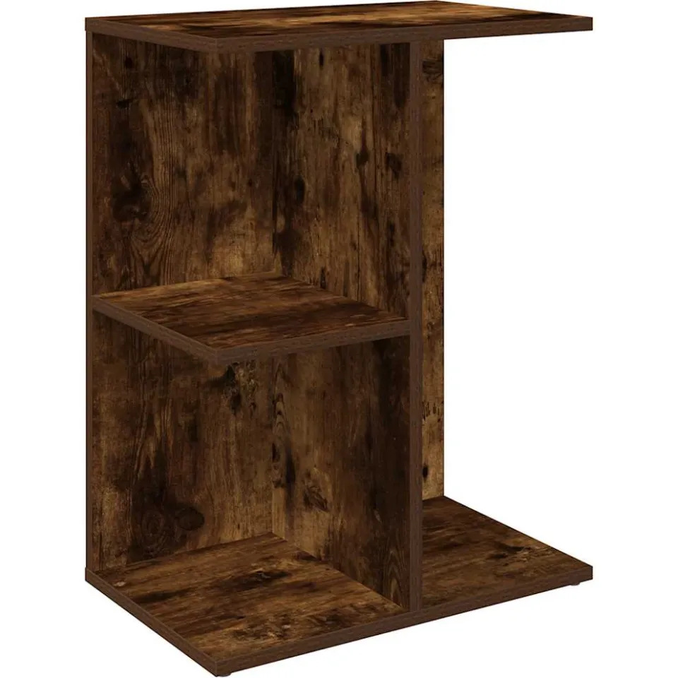 vidaXL Nachtkastje 46,5x29x61 cm bewerkt hout gerookt eikenkleurig, foto 3