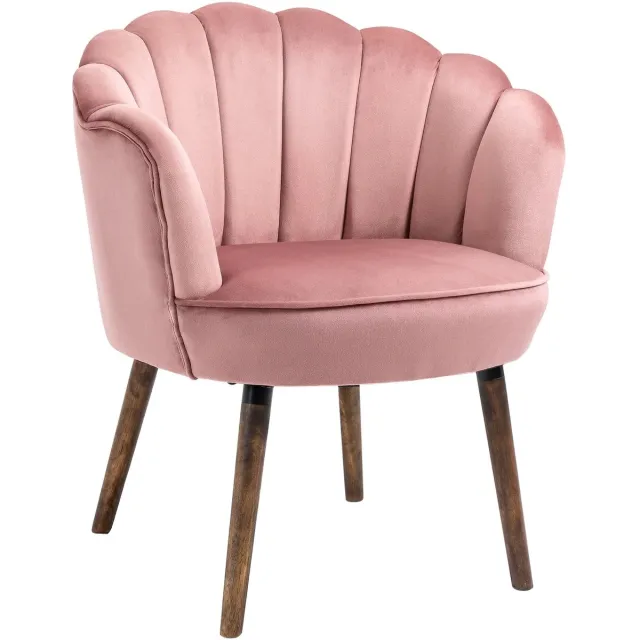 GranMaison Fauteuil - Relaxstoel - Relaxfauteuil - Stoel - Met armleuning - Voor één Persoon - Roze