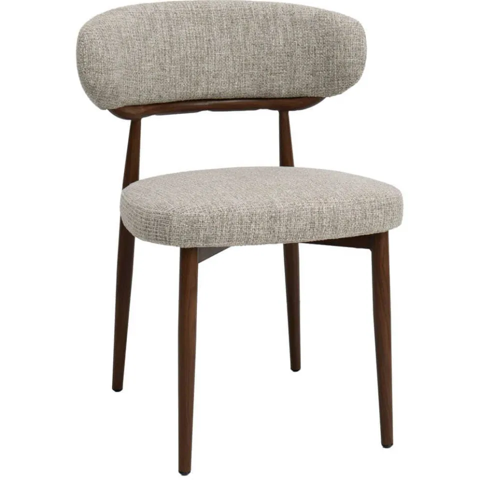 Giga Meubel Milan eetkamerstoel beige walnoot, foto 4