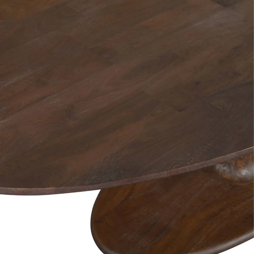 Giga Meubel Eettafel Xàtiva - Ovaal Donkerbruin Mangohout - 250x100x76cm, foto 6