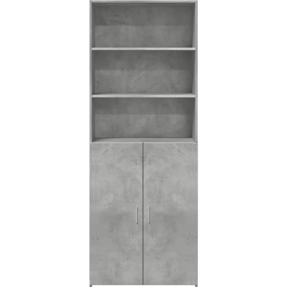 vidaXL Hoge kast 70x42,5x185 cm bewerkt hout betongrijs grijs, foto 4