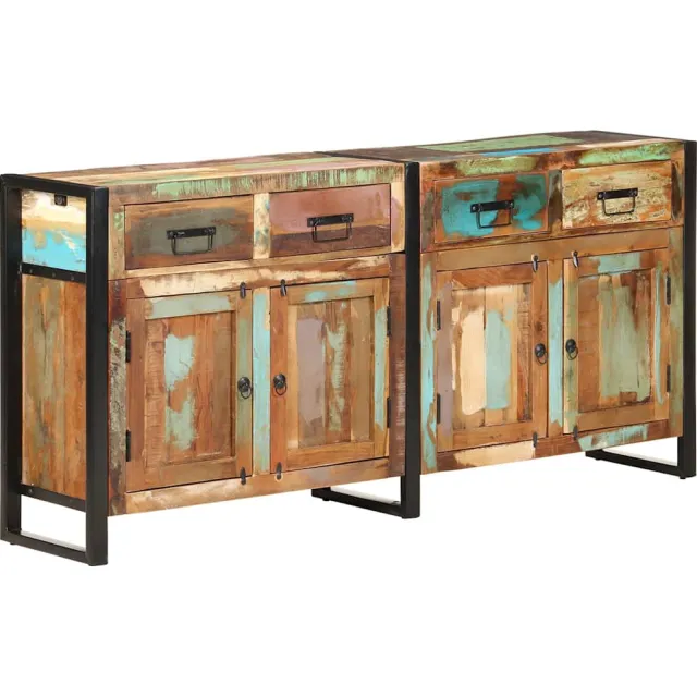 vidaXL Dressoir 172x35x80 cm massief gerecycled hout Bruin